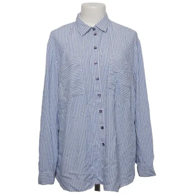 Hemd (Blau, Weiß) von Just White Polyester, Viskose