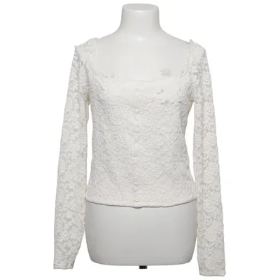 Top (White) from Abercrombie & Fitch Elastane, Polyamide, Polyester