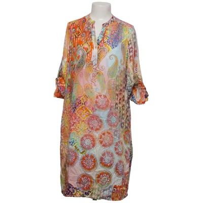 Kaftan (Mehrfarbig, Gelb, Grün, Orange) von Emily van den Bergh Viskose