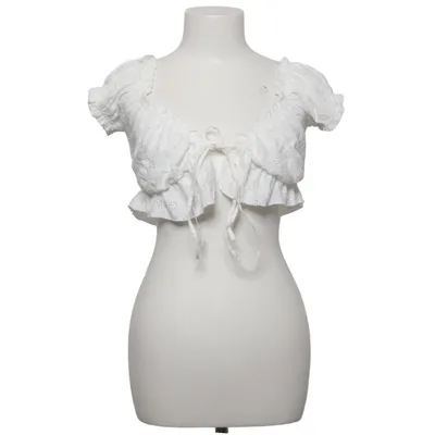 Dirndlbluse (Weiß) von Zara Elasthan, Polyester