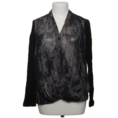 Long sleeve T-shirt (Black, Gray) from The Kooples Sport Polyester, Tencel