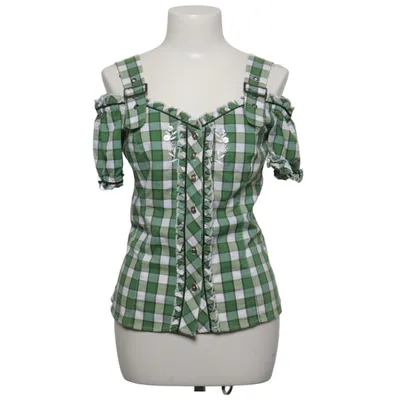 Dirndl blouse (Groen, Wit) van Spieth & Wensky