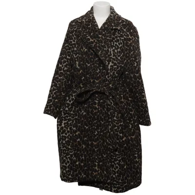 Vinterfrakke (Brun, Sort) fra H&M Polyester, Viscose, Uld