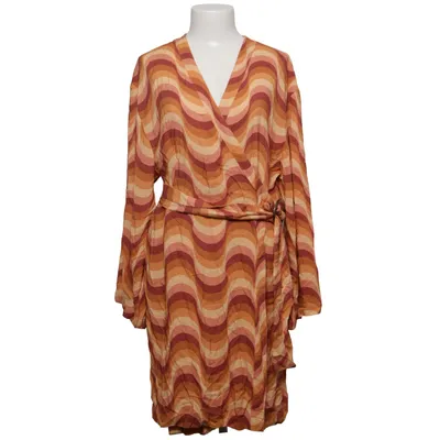 Wrap dress (Brown, Pink, Yellow, Multicolored) from Shiwi Viscose