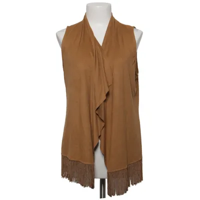Vest (Brown) from Mim Elastane, Polyester