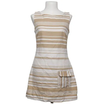 Dress (Beige, White) from Savida Cotton