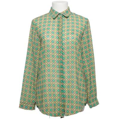 Blouse (Green, Brown, White) from New Collection Polyester