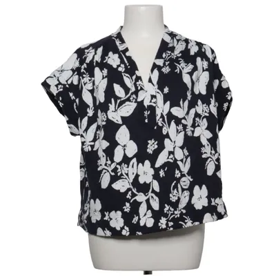 Top (Blue, White) from Hessnatur Elastane, Organic cotton
