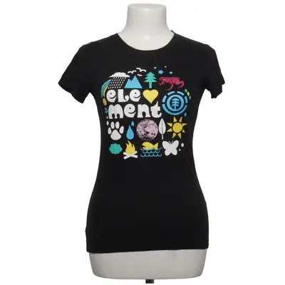 T-shirt (Black, Multicolored) from Element Cotton
