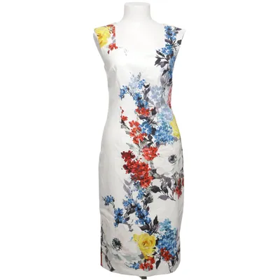 Kleid (Weiß, Blau, Mehrfarbig) von Phase Eight Baumwolle, Elasthan, Polyester