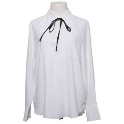 Pussy bow blouse (White) from H&M Modern Classic Polyester