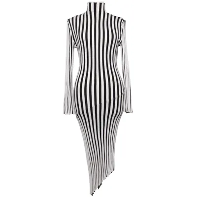 Poloklänning (Svart, Vit) från Topshop Polyester, Viskos