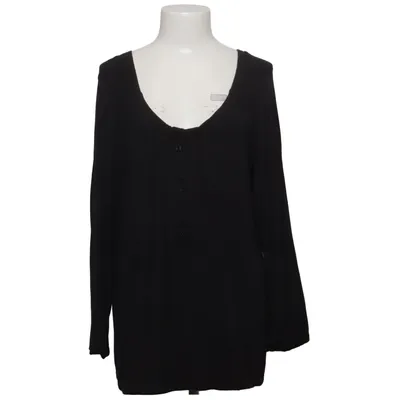 Henley shirt (Black) from Sheego Trend Elastane, Viscose