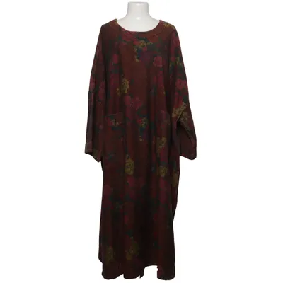 Klänning (Brun, Flerfärgad) från Buykud Bomull, Elastan, Polyester