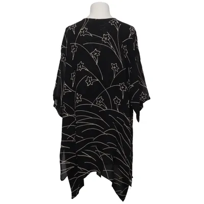 Tunique (Noir, Blanc) de Hopsack Viscose