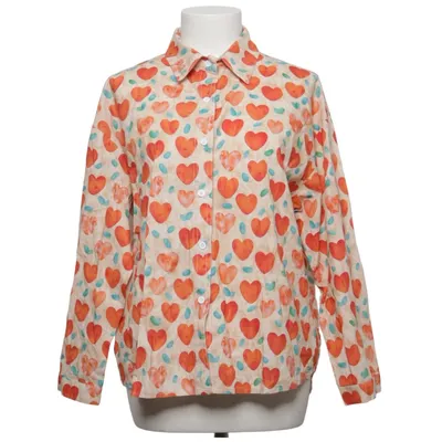 Skjorta (Beige, Röd, Blå) Bomull, Polyester