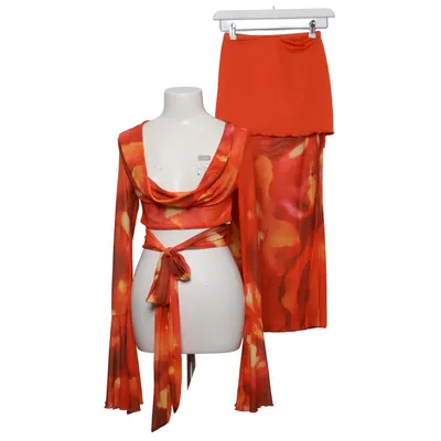 Sæt (Rød, Orange, Flerfarvet) fra Shein Elastan, Polyester
