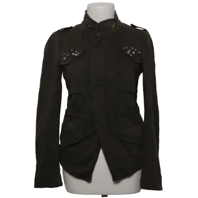 Jacke (Grün) von Zara Basic Baumwolle, Elasthan, Polyester