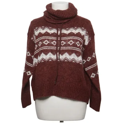 Turtleneck (Brown, White) from Urban Surface Acrylic, Cotton