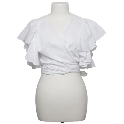 Wrap blouse (White) from Zara Cotton