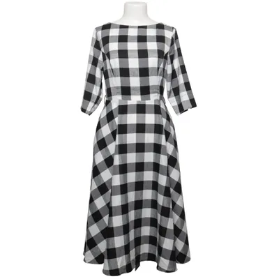 Klänning (Svart, Vit) från Collectif Bomull, Polyester