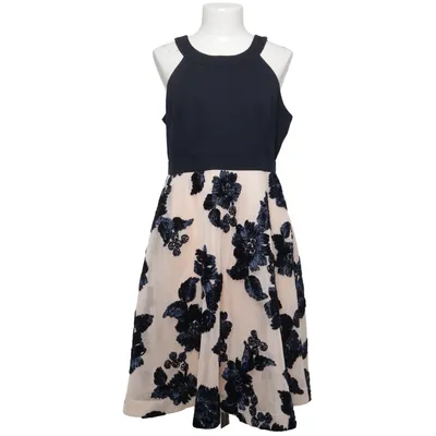 Cocktail dress (Blue, Beige) from Jake*s Elastane, Polyamide, Polyester, Viscose