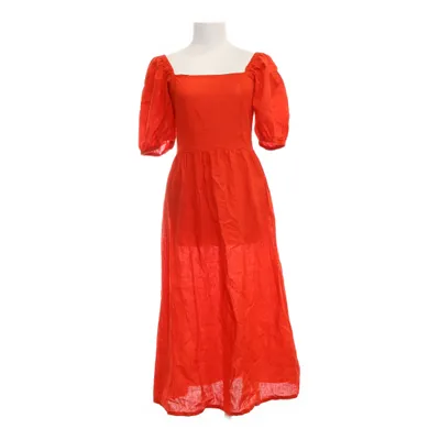 Jurk (Rood) van H&M Premium Quality Katoen, Linnen