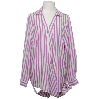 Wrap blouse (Purple, White) from Sara Lindholm