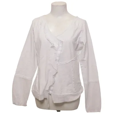 Wrap blouse (White) from Sandwich Cotton, Elastane, Polyester