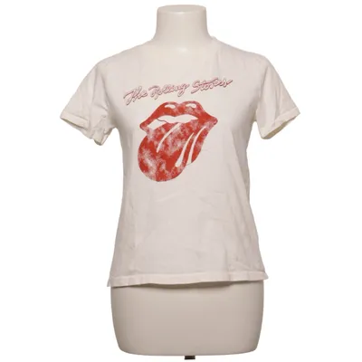 T-shirt (Wit, Rood) van The Rolling Stones Katoen
