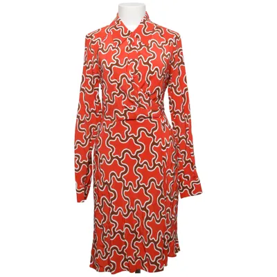 Skjortklänning (Röd, Vit, Brun) från Diane von Furstenberg Viskos