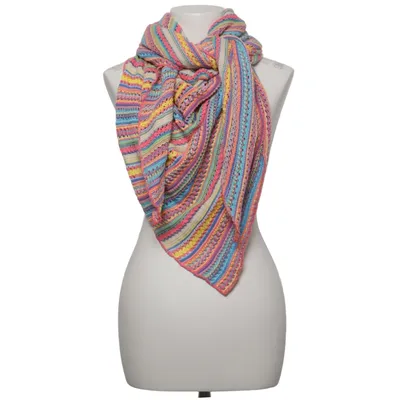 Shawl (Multicolored) from Zwillingsherz Acrylic, Cotton