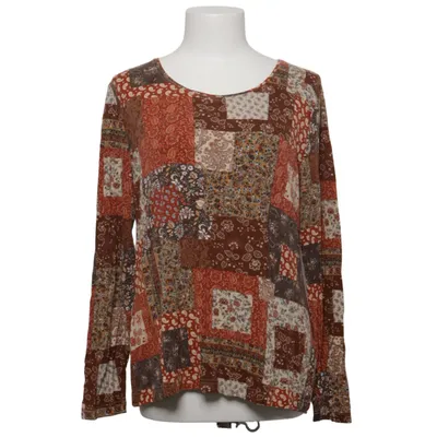 Langarmshirt (Braun, Mehrfarbig) Elasthan, Viskose