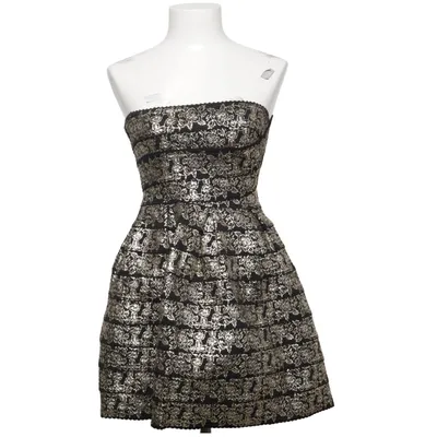 Cocktailklänning (Svart, Guldfärgad) från Sans Souci Polyester