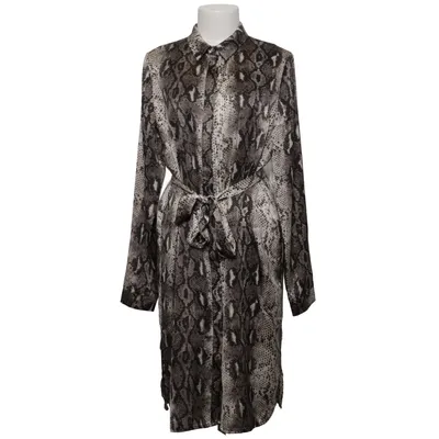 Robe chemise (Gris, Marron) de Neo Noir Polyester