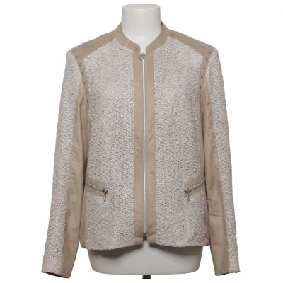 Jacke (Beige) von Barbara Lebek Metallfaser, Polyester
