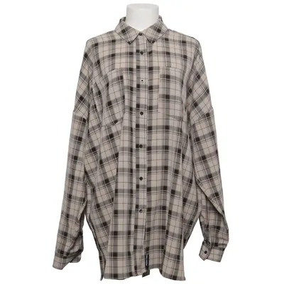 Flanellskjorta (Grå, Svart, Vit) från Collusion Elastan, Polyester, Viskos