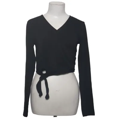 Blouse portefeuille (Noir) de Privacy Coton, Élasthane, Modal