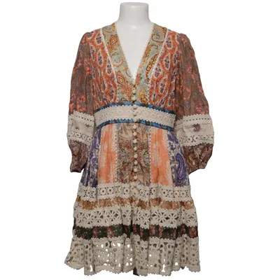 Dress (Orange, Multicolored) from Zimmermann Cotton, Linen