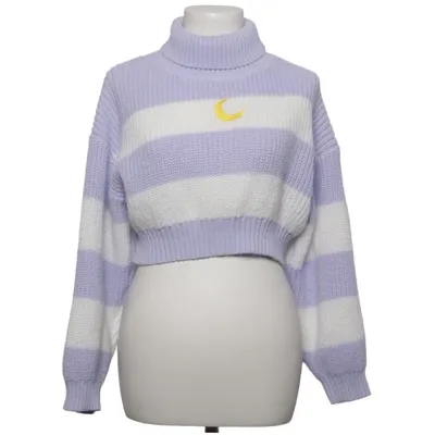 Turtleneck (Purple, White, Yellow) from Romwe Acrylic