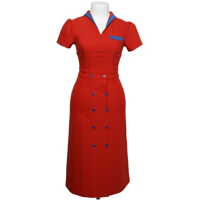 Klänning (Röd, Blå) från Daisy Dapper Bomull, Elastan, Polyester