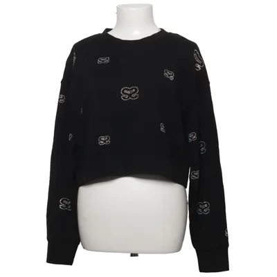 Collegetröja (Svart, Flerfärgad) från Sandro Bomull, Elastan