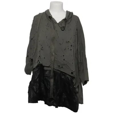 Capuchon sweater (Grijs, Zwart) van Trendyol Katoen, Polyester, Polyurethaan, Viscose