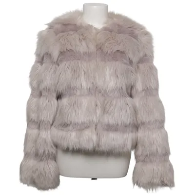 Pelsjakke (Grå) fra ASOS Akryl, Polyester