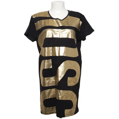 Klänning (Svart, Guldfärgad) från Moschino Swim Bomull