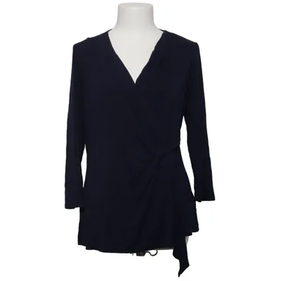 Blouse portefeuille (Bleu) de Cable & Gauge Élasthane, Viscose