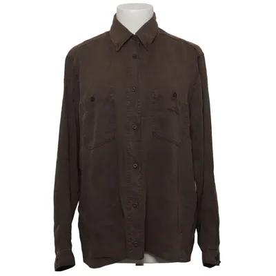 Hemd (Braun) von Armani Jeans Lyocell, Seide