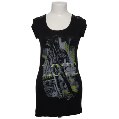 T-shirt (Sort, Flerfarvet) fra Laura Scott Elastan, Polyester, Viscose