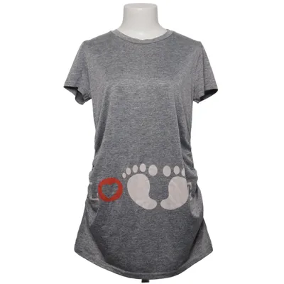 Zwangerschapsshirt (Grijs) van Fancyqube Elastaan, Polyester