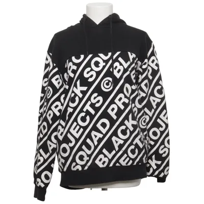 Hoodie (Black, White) from Black Squad Cotton, Polyester
